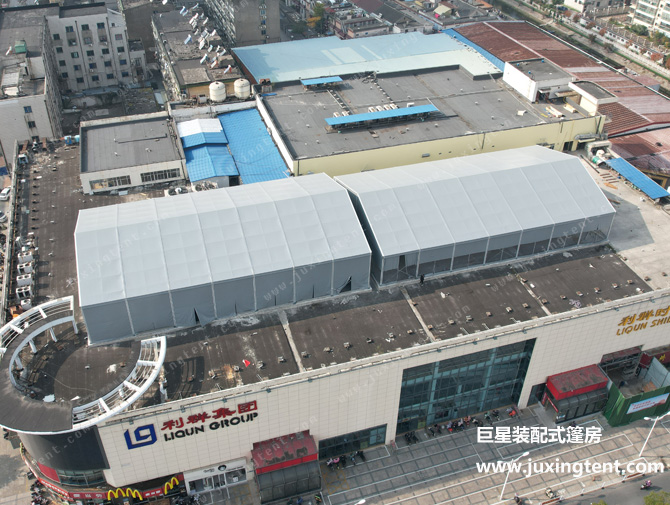 揚州樓頂體育篷房 籃球、羽毛球篷房場館